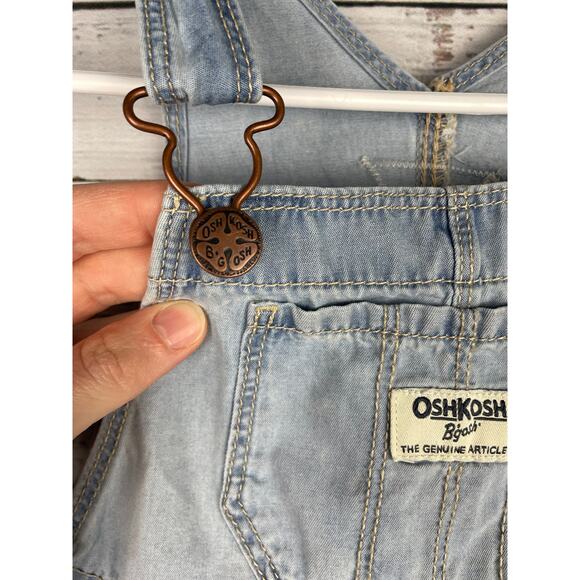 Oshkosh Bgosh Overall Denim Dress Tutu Tulle Girls 3T Sparkle Country Wedding - Picture 2 of 7